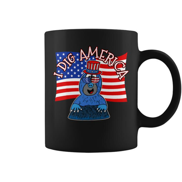 4Th July Mole I Dig America Independence Day Coffee Mug