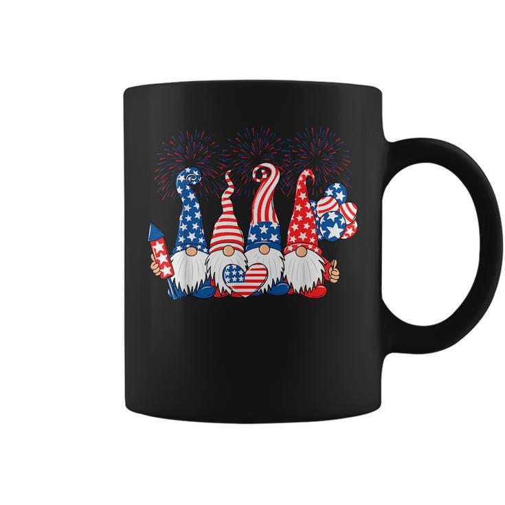 4Th Of July 2023 Patriotic Gnomes Funny American Usa Flag  Coffee Mug