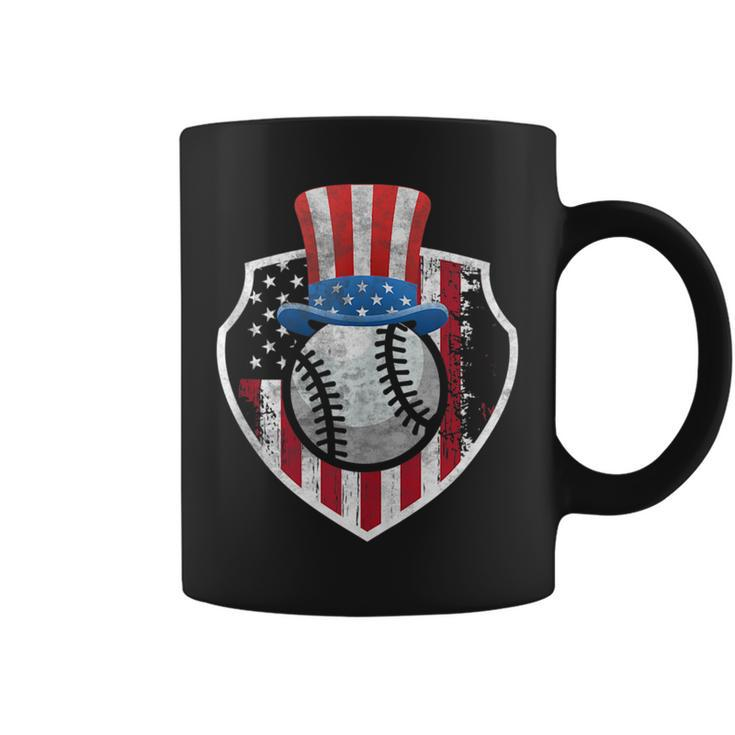 4Th Of July American Flag Uncle Sam Baseball Gift  Coffee Mug