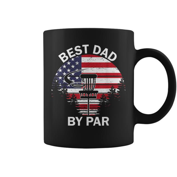 4Th Of July Best Dad By Par Disc Golf  Men Fathers Day Coffee Mug