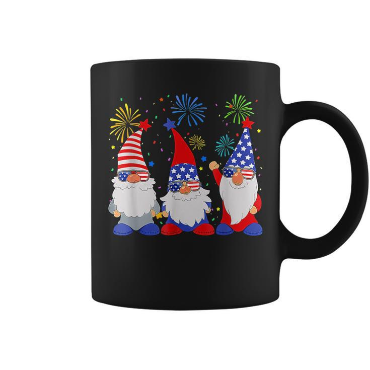 4Th Of July Funny Patriotic Gnomes Sunglasses American Usa  Coffee Mug