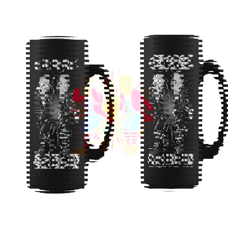 4Th Of July George Washington Griddy George Griddin Coffee Mug