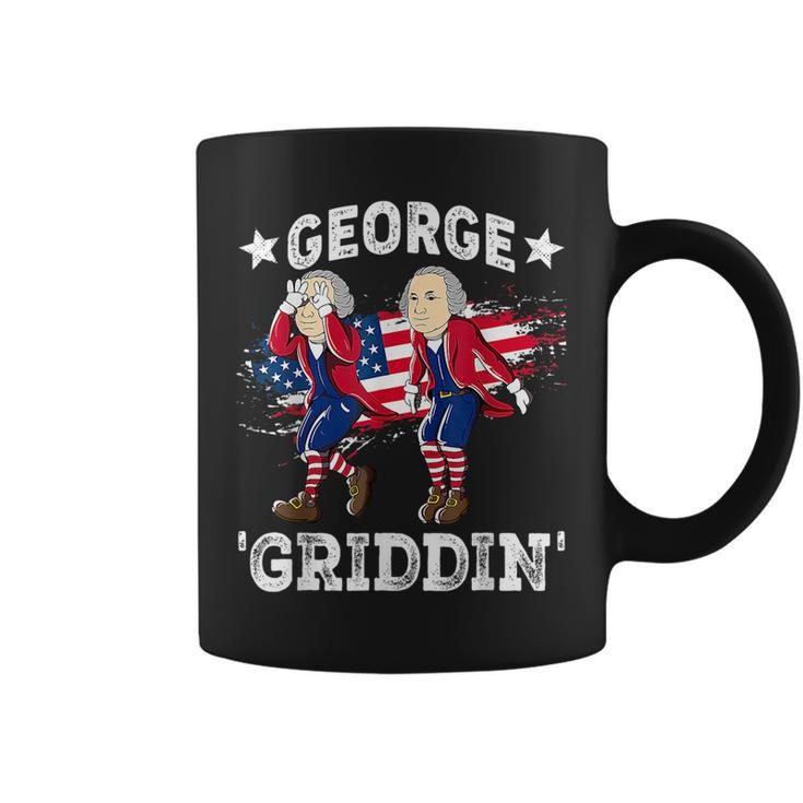 4Th Of July George Washington Griddy George Griddin Freedom  Coffee Mug