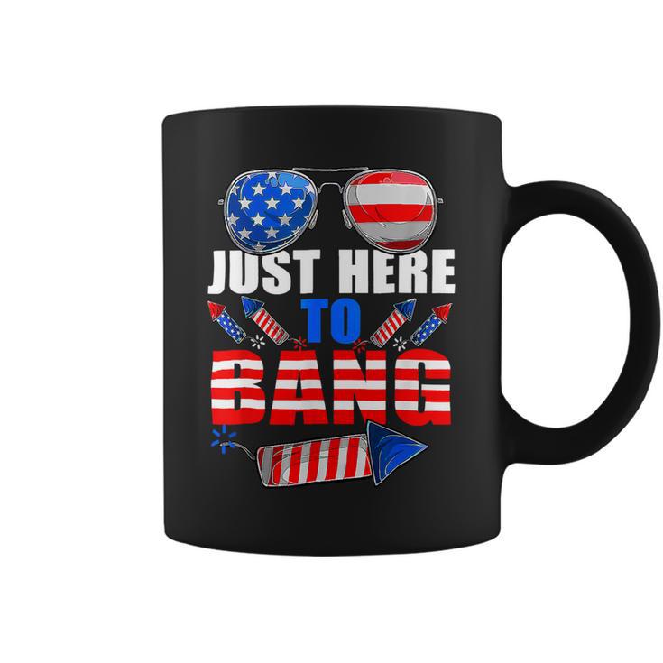 4Th Of July Im Just Here To Bang Fireworks Coffee Mug