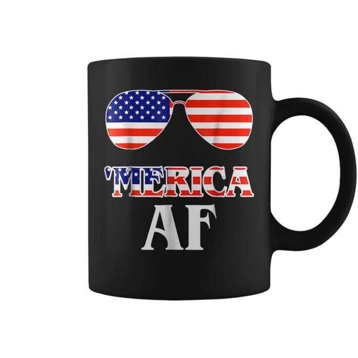 4Th Of July Patriotic  Funny Merica Af Patriotic Funny Gifts Coffee Mug