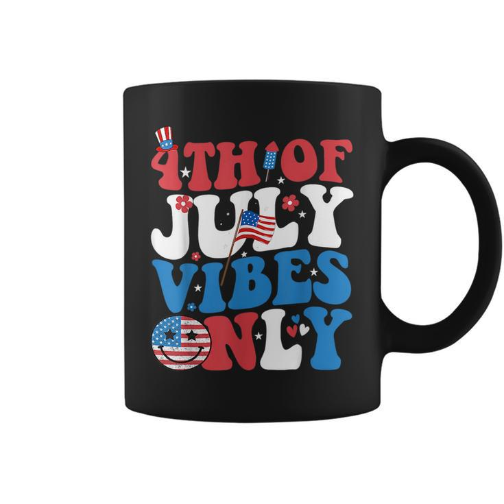 4Th Of July Vibes Only Funny Women Men 4Th Of July Coffee Mug
