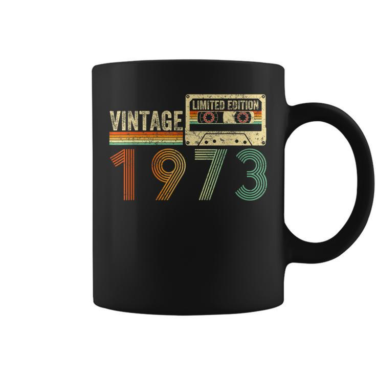 50 Year Old Vintage 1973 50Th Birthday Cassette Tape Coffee Mug