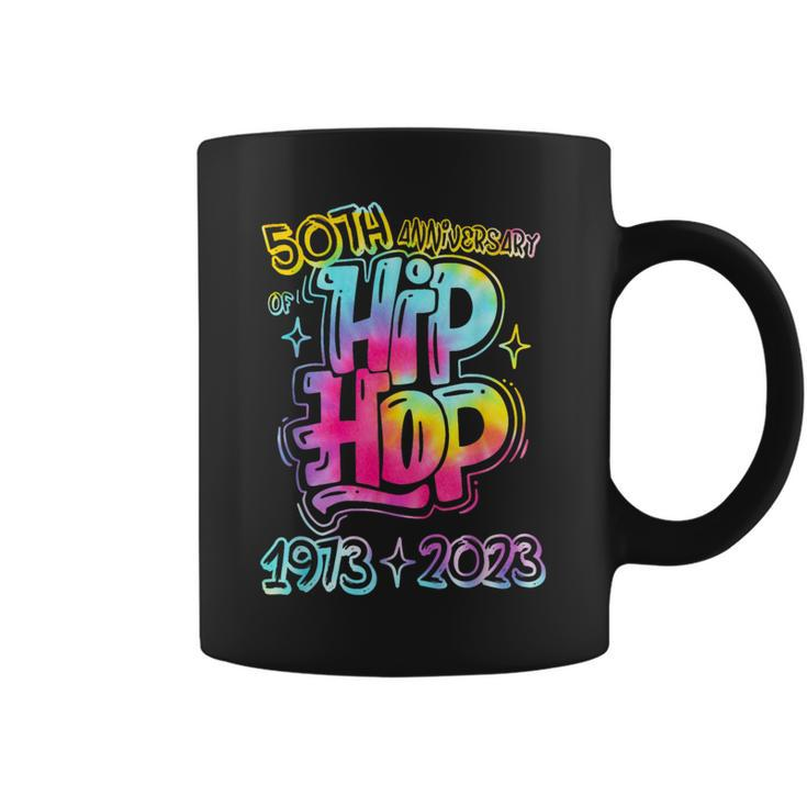 50 Years Old 50Th Anniversary Of Hip Hop Tie Dye Hip Hop Coffee Mug