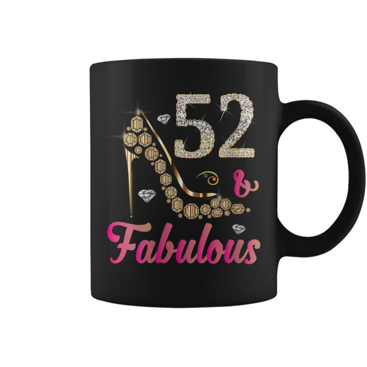 52 And Fabulous Funny 52Nd Birthday Cute Gift Beautiful Fun Gift For Womens Coffee Mug