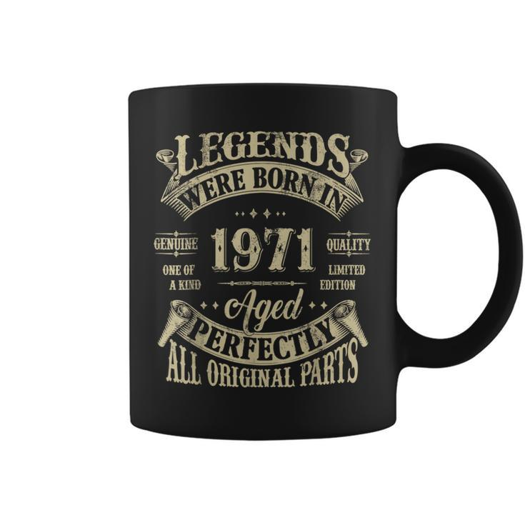 52Nd Birthday 52 Years Old Vintage Legends Born In 1971 Coffee Mug