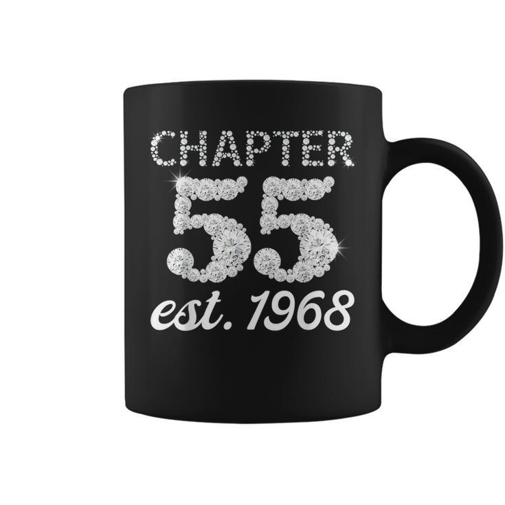 55 Year Old 1968  For Women Chapter 55 Bling Birthday  Coffee Mug