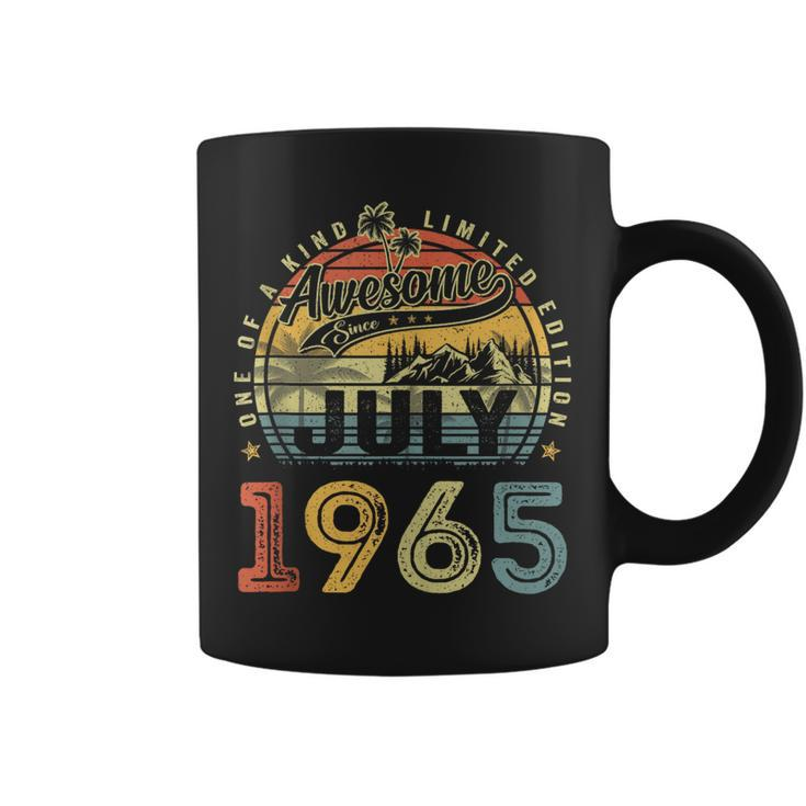 58 Years Old Birthday Awesome Since July 1965 58Th Birthday  Coffee Mug