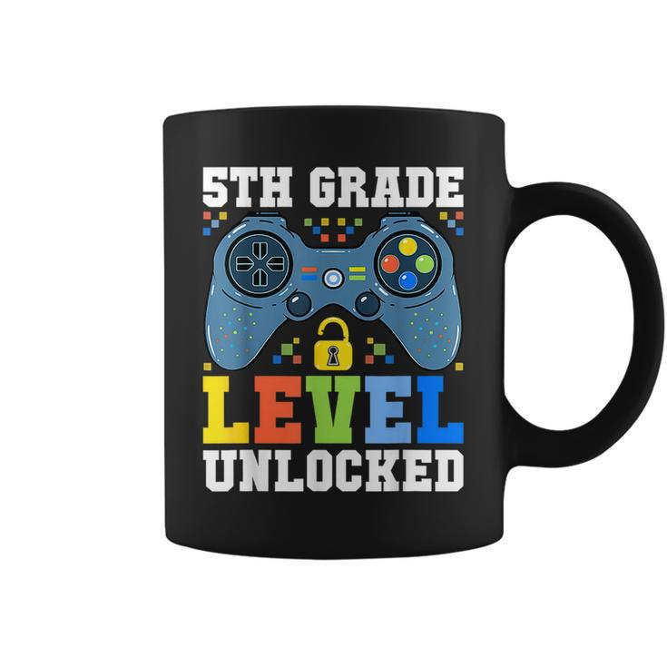 5Th Grade Level Unlocked Gamer First Day Of School Boys Coffee Mug