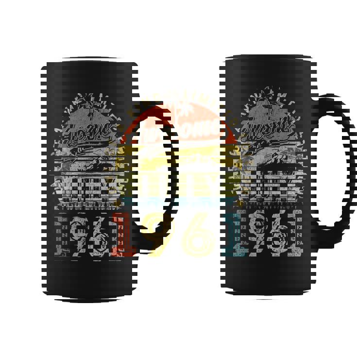 62 Year Old Awesome Since July 1961 62Th Birthday  Coffee Mug