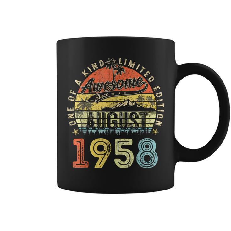 65 Year Old Awesome Since August 1958 65Th Birthday Coffee Mug
