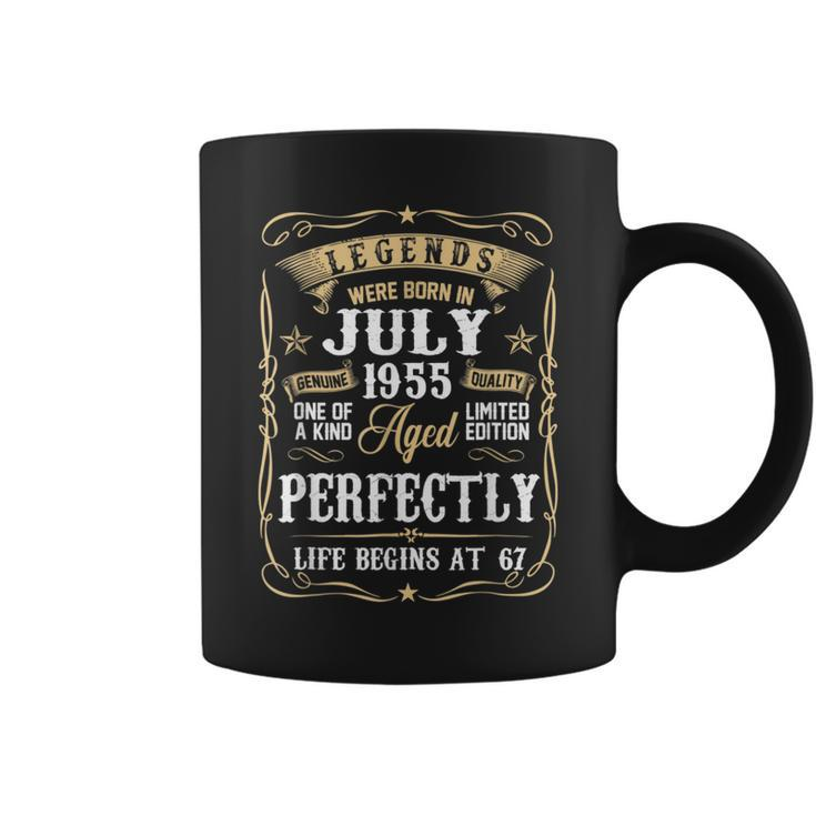 67Th Birthday Legends Were Born In July 1955 67 Years Old Coffee Mug