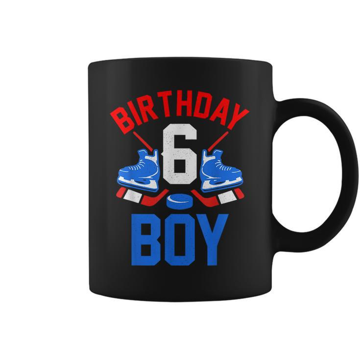 6Th Birthday For Girls Boys 6 Yrs Old Ice Hockey Fan Coffee Mug