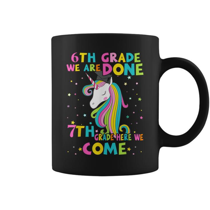6Th Grade Graduation Magical Unicorn 7Th Grade Here We Come  Coffee Mug