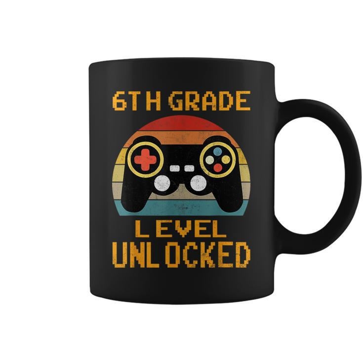 6Th Grade Level Unlocked Gamer First Day Of School Boys  Coffee Mug