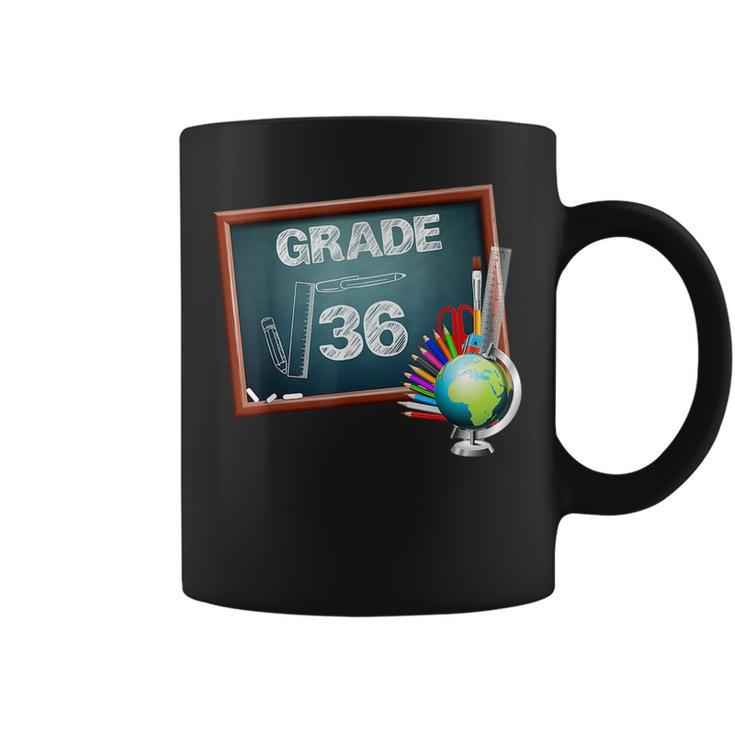 6Th Grade Math Square Root Of 36 Back To School Math Funny Gifts Coffee Mug