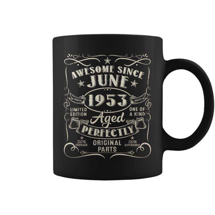 70 Year Old Awesome Since June 1953 70Th Birthday  Coffee Mug
