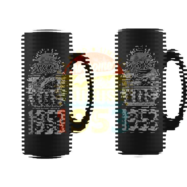 70 Years Old Made In 1953 Vintage August 1953 70Th Birthday  Funny Birthday Gifts Coffee Mug