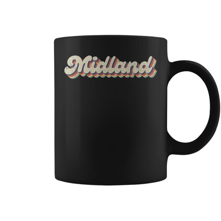 70S 80S Usa City - Vintage Midland  Coffee Mug