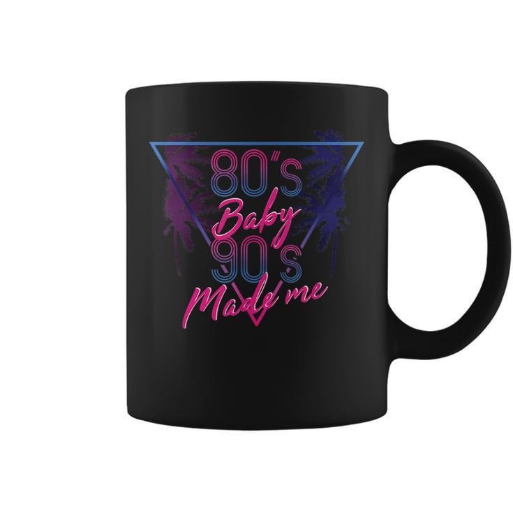 80S Baby 90S Made Me - Retro Throwback   90S Vintage Designs Funny Gifts Coffee Mug
