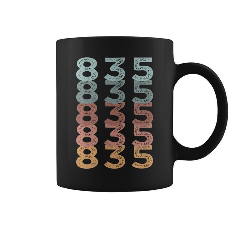 835 Pennsylvania Usa Multi Color Area Code Coffee Mug