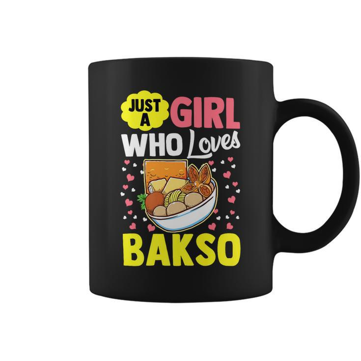 A Girl Who Loves Bakso Foodie Lover Women Girls Graphic   Coffee Mug