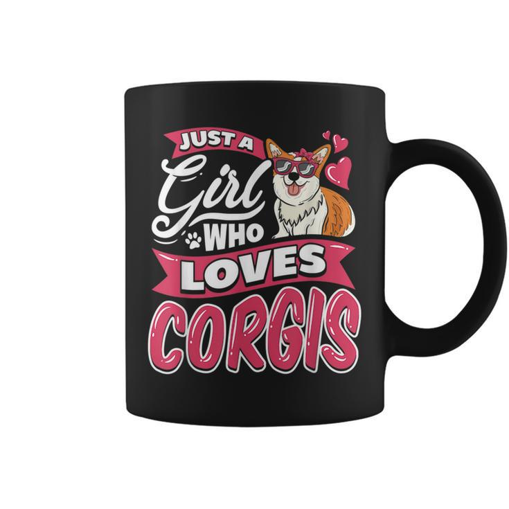 A Girl Who Loves Corgis Dog Puppy Spirit Animal Pet Owner  Coffee Mug