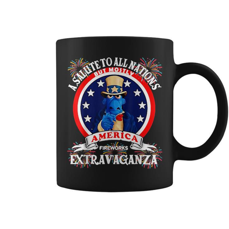 A Salute To All Nations But Mostly America  Coffee Mug