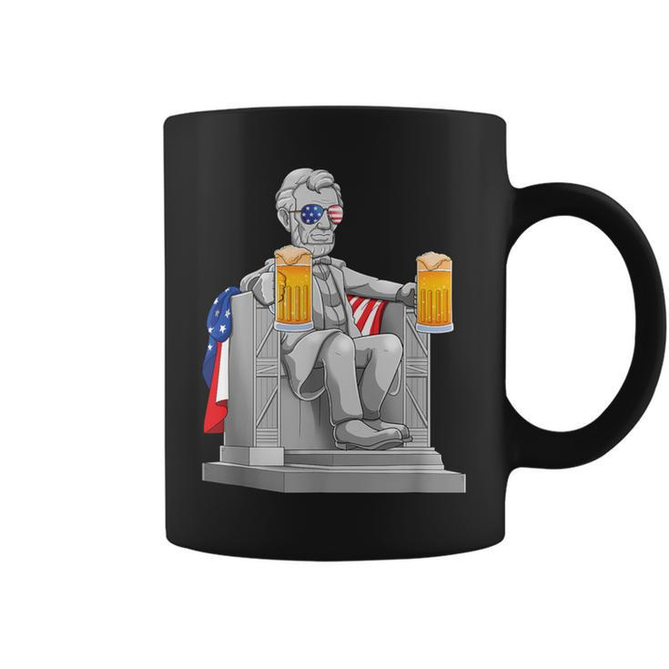 Abe Lincoln T 4Th Of July Drinkin Memorial Coffee Mug