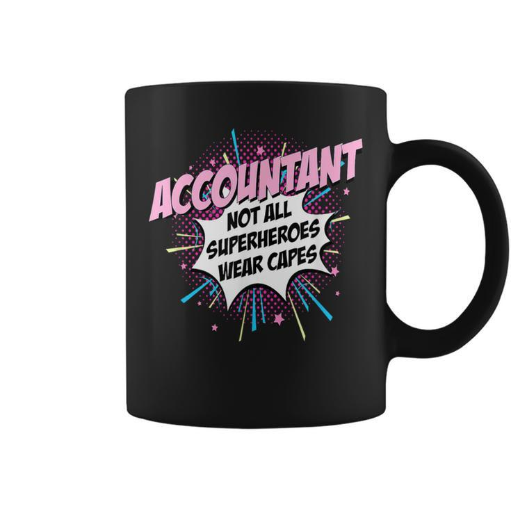 Accountant Superhero Cute Comic Idea Coffee Mug