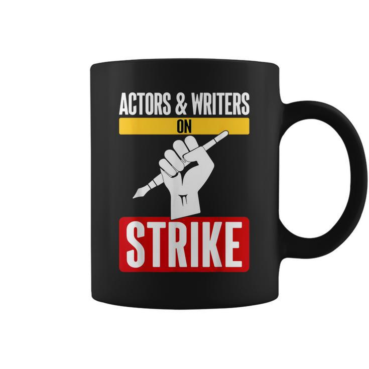 Actors And Writers On Strike Fair Wages I Stand With Wga Coffee Mug