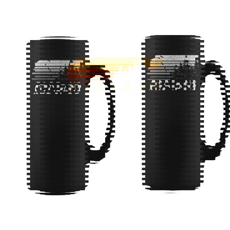 Adaland Wv Vintage Evergreen Sunset Eighties Retro Coffee Mug