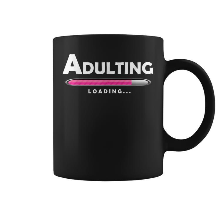 Adulting  Adulting Funny Loading  Gifts Coffee Mug