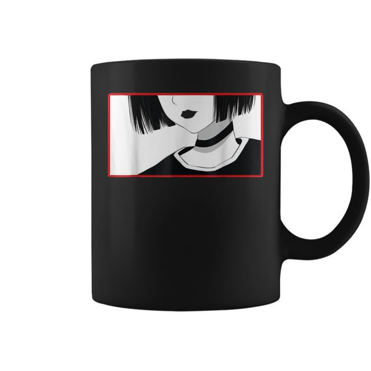 Aesthetic Goth Anime Girl  - Soft Grunge Aesthetic Gothic  Coffee Mug