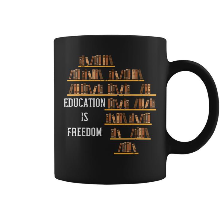 Africa Education Is Freedom Black History Teacher Men Women  Coffee Mug