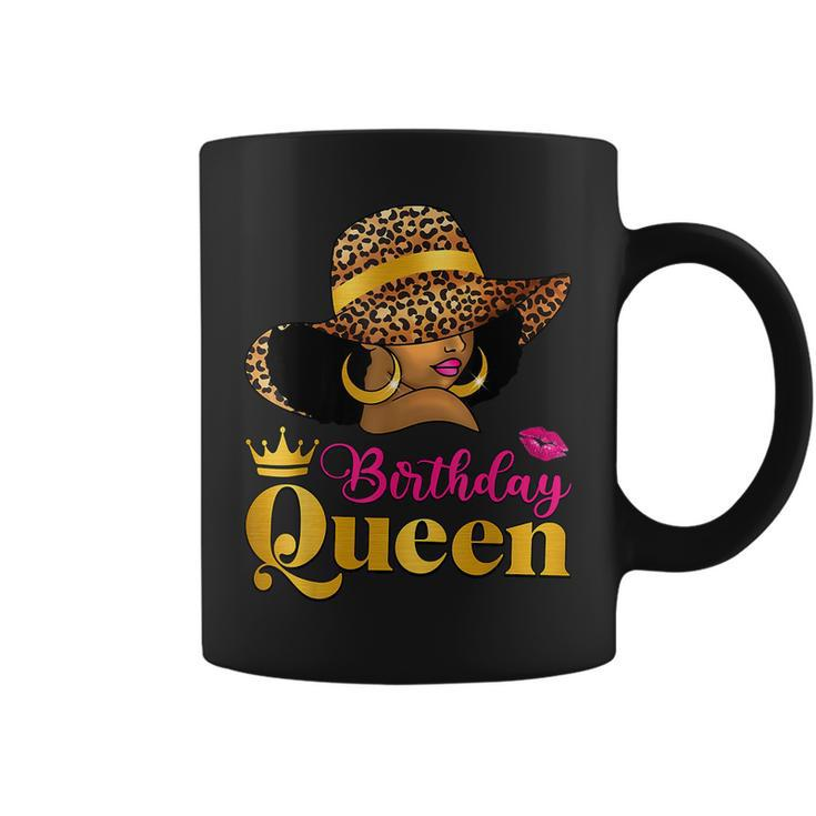African American Afro Black Women It's My Birthday Queen Coffee Mug