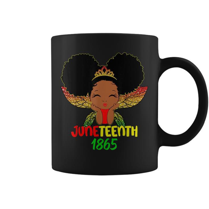 African Little Melanin Queen Junenth Girls Kids Toddler  Coffee Mug