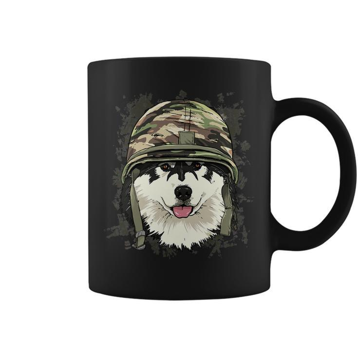Alaskan Malamute Soldier Veteran Dogarmy Dog Lover 622 Coffee Mug