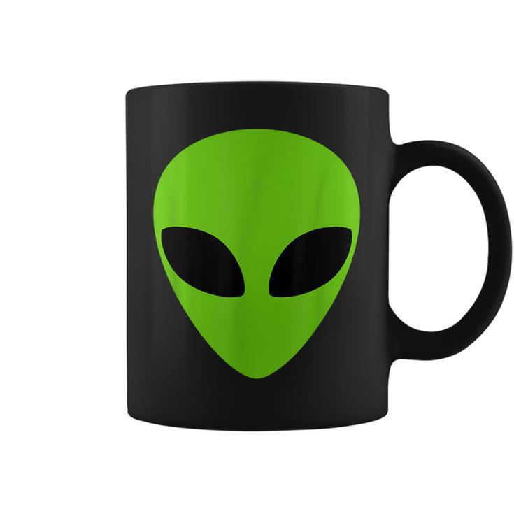 Alien Head Weird Halloween Space Ufo Green Extraterrestrial Coffee Mug