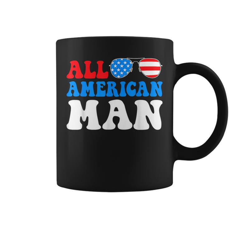 All American Man American Flag 4Th Of July Patriotic  Coffee Mug