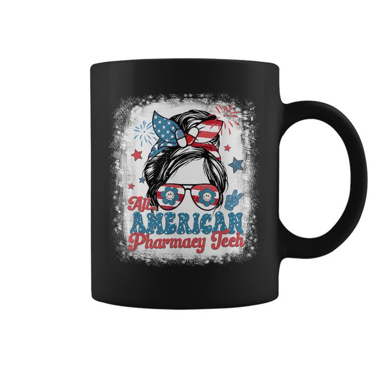 All American Pharmacy Tech Patriotic Usa Flag 4Th Of July  Coffee Mug