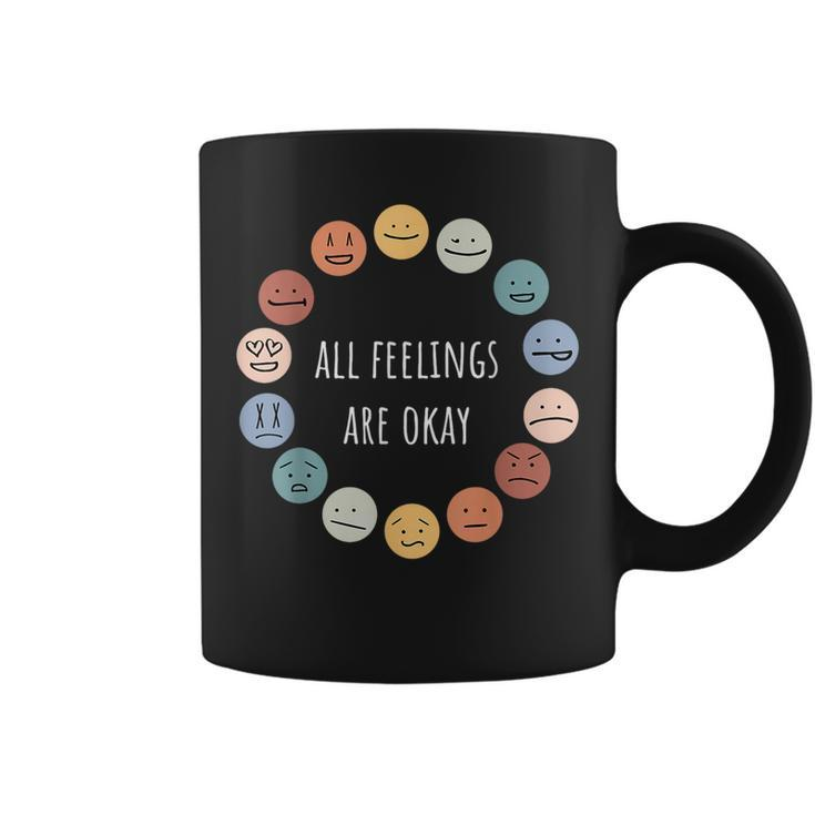 All Feelings Are Okay Mental Health Awareness Month Emotion  Coffee Mug