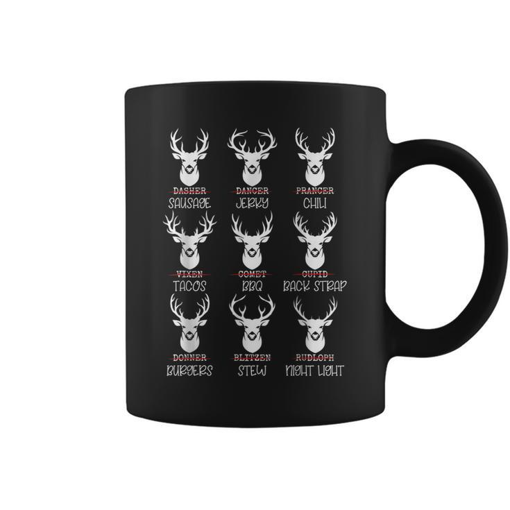 All Of Santas Reindeer For Food As Seen By Hunter Bbq Grill  Coffee Mug