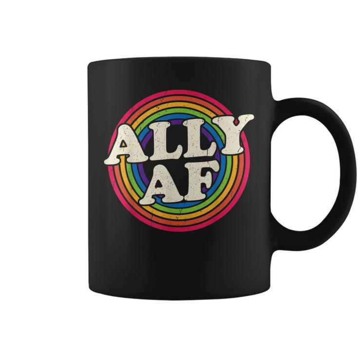 Ally Af Gay Pride Month Lgbt Rainbow Coffee Mug