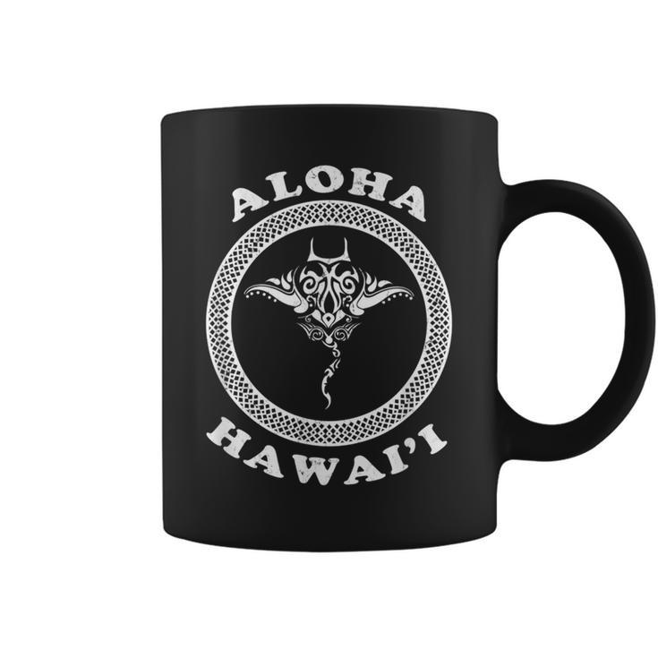 Aloha Hawaii Vintage Hawaiian Island Tribal Stingray Classic Coffee Mug |  Mazezy