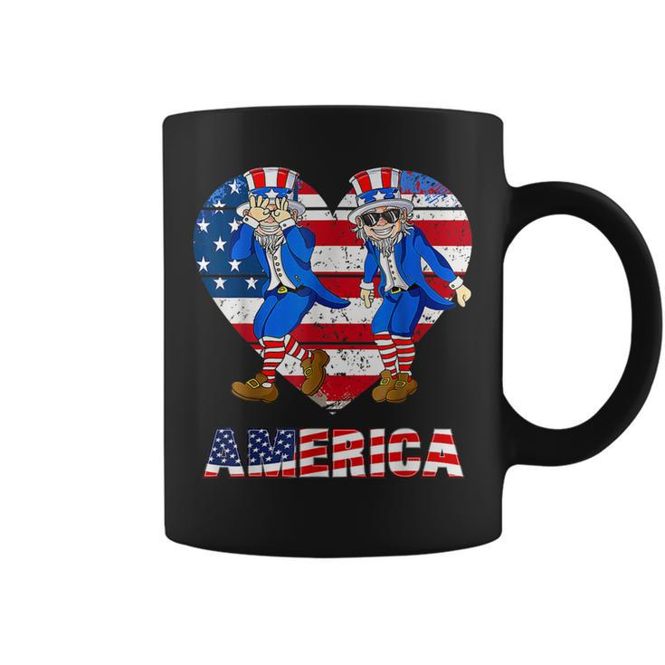 America Uncle Sam Griddy Dance Funny 4Th Of July Coffee Mug